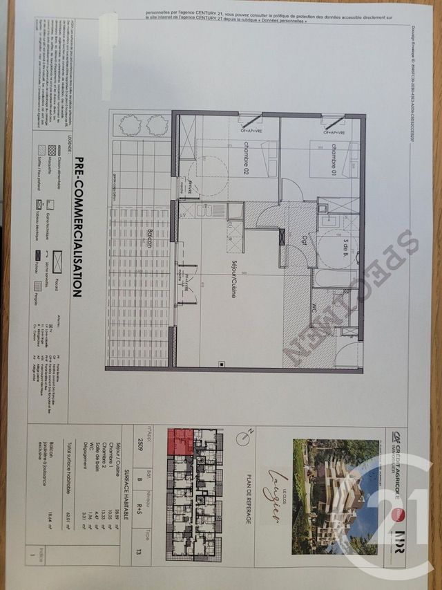 Appartement F3 à louer MONTPELLIER