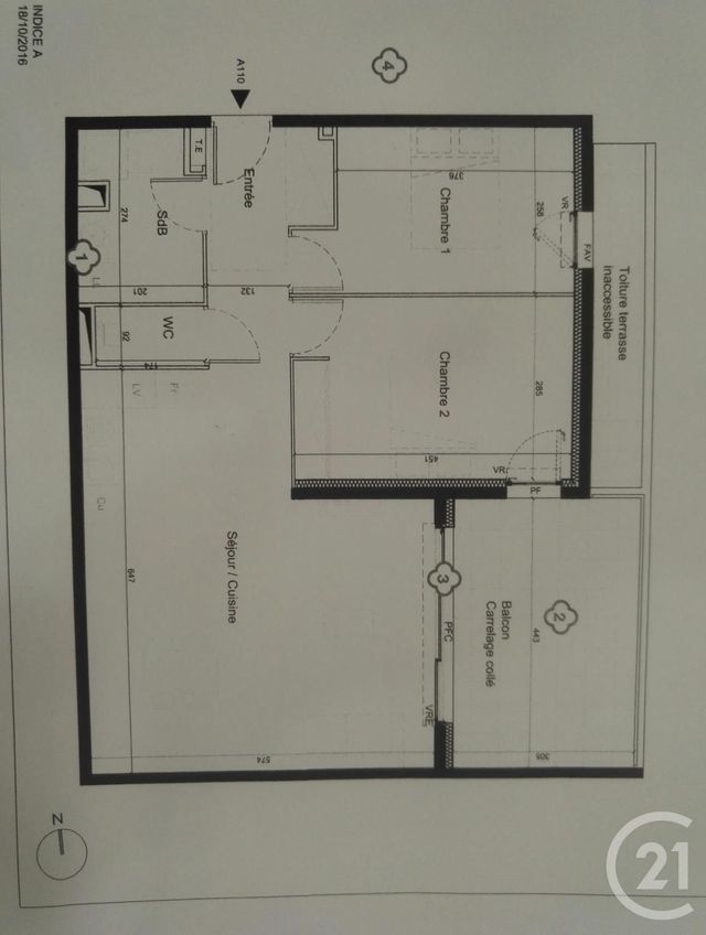 Appartement F3 à louer - 3 pièces - 67.9 m2 - MONTPELLIER - 34 - LANGUEDOC-ROUSSILLON - Century 21 Védas Immo