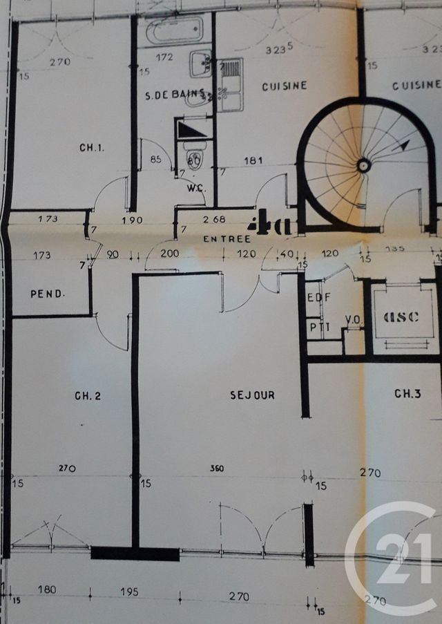 Appartement F4 à vendre - 4 pièces - 89.12 m2 - MONTPELLIER - 34 - LANGUEDOC-ROUSSILLON - Century 21 Védas Immo