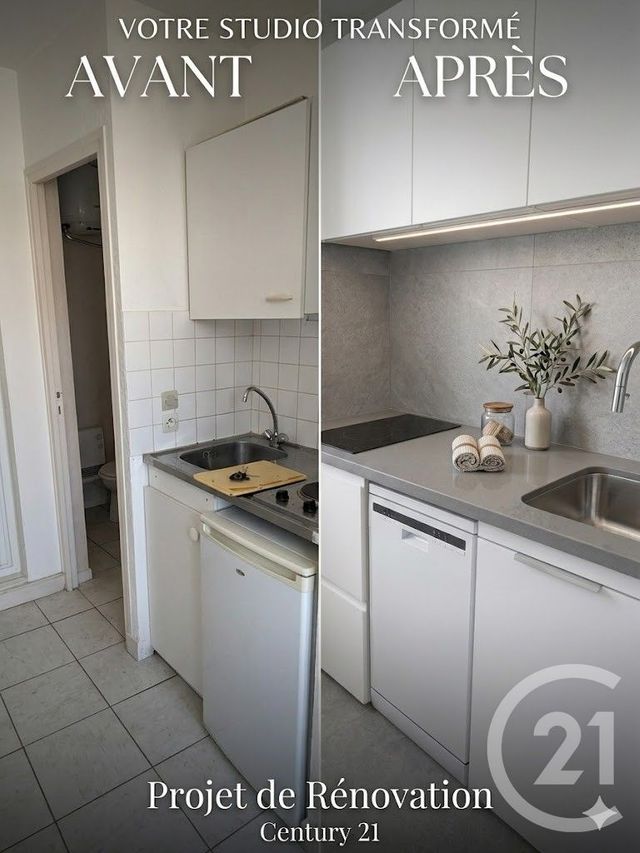 Appartement F1 à vendre - 1 pièce - 21.39 m2 - MONTPELLIER - 34 - LANGUEDOC-ROUSSILLON - Century 21 Védas Immo